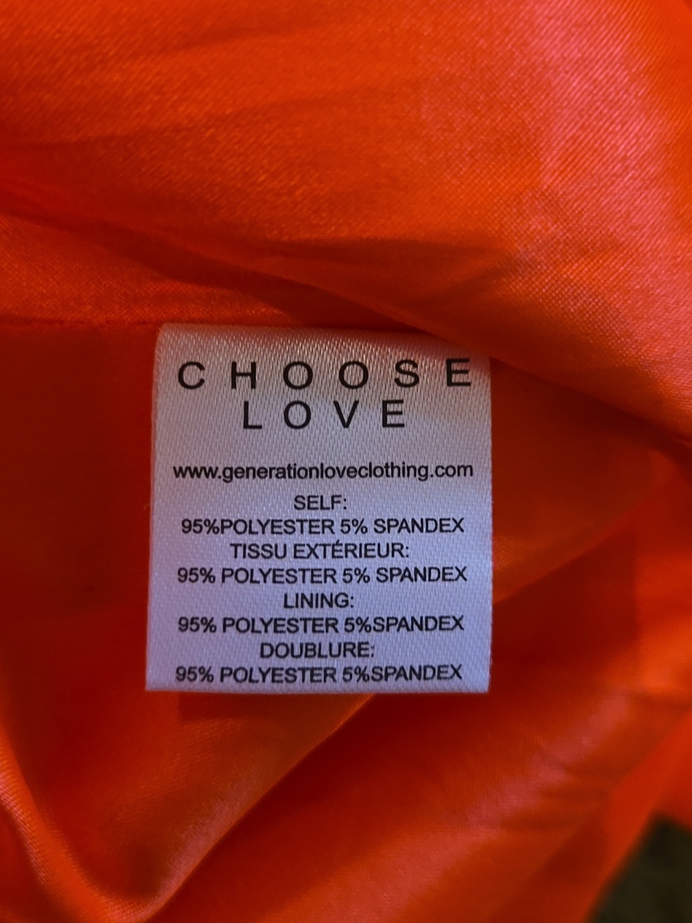 Generation Love Bright Orange Single-Button Blazer Jacket - Picture 9 of 10